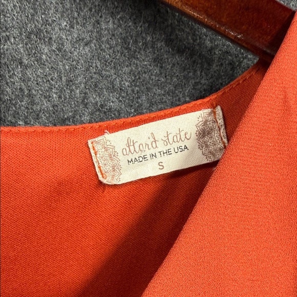Altar'd State Vibrant Orange Wrap Dress - Picture 2 of 4